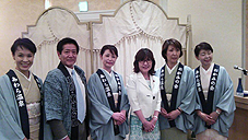 越前・若狭の地酒とホタルの夕べで稲田大臣と・・
